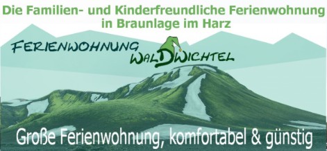 Ferienwohnung Waldwichtel in Braunlage - Kinderfreundlich und Familienfreundlich, komfortabel und günstig